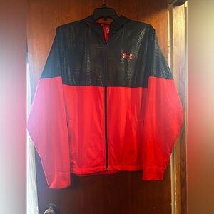 Under Armour Men's Performance Jacket in Red and Black